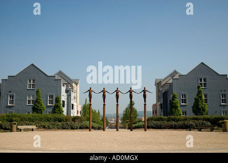 Arco di angeli Port Marina Portishead Somerset Inghilterra Foto Stock