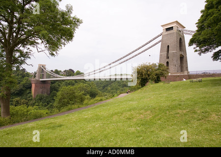 Inghilterra Bristol Brunels Clifton Suspension Bridge over the Avon Gorge Foto Stock