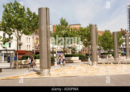 Inghilterra Bristol Old City Centre Promenade fontana Foto Stock