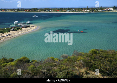 South Beach di Penguin Island Isole Shoalwater Marine Park off Rockingham Australia Occidentale Foto Stock