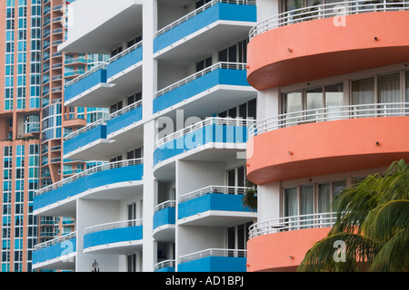 Condominio, South Beach, Miami Beach, Miami, Florida, Stati Uniti d'America Foto Stock