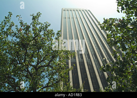 Corporate alti edifici di uffici downtown Los Angeles CA edificio architettonico, Foto Stock
