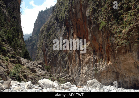 Samaria Gorge National Park, nell'isola greca di Creta Foto Stock