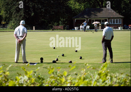 Bowling Green Battersea Park London Inghilterra England Foto Stock