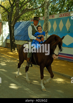 Le scene del festival di San Miiguel nell arco de la Frontera, Andalusia, Spagna Foto Stock