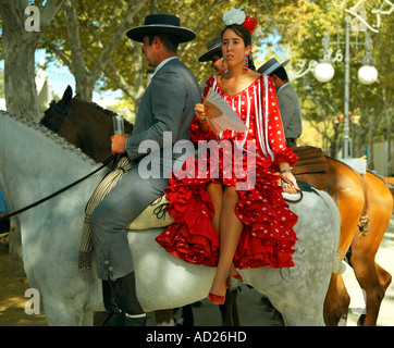 Le scene del festival di San Miiguel nell arco de la Frontera, Andalusia, Spagna Foto Stock