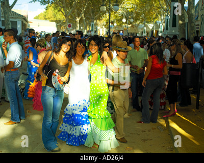 Le scene del festival di San Miiguel nell arco de la Frontera, Andalusia, Spagna Foto Stock