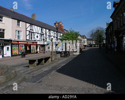 La piazza del mercato Poulton le Fylde Foto Stock