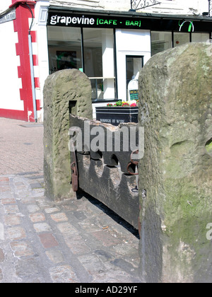 Le scorte in piazza del mercato Poulton le Fylde Foto Stock