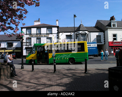 Fermata bus sulla strada Tithebarn Poulton le Fylde Foto Stock