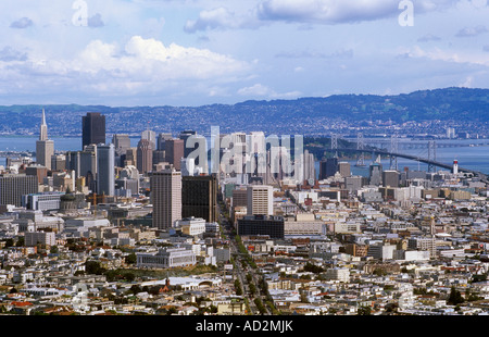 Panoramica di San Francisco, California, Stati Uniti d'America Foto Stock