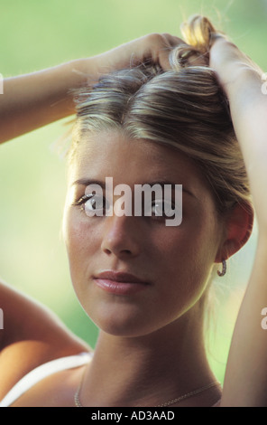 Ritratto di giovane donna svedese Foto Stock