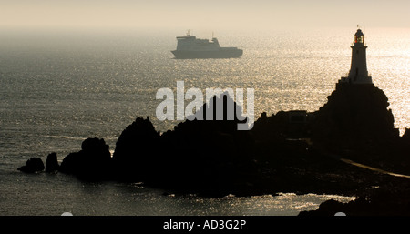 Corbiere lighthouse Jersey Foto Stock