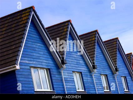 Wharf-stile nuovo costruire l'alloggiamento ad un quayside development.Picture da Jim Holden Foto Stock