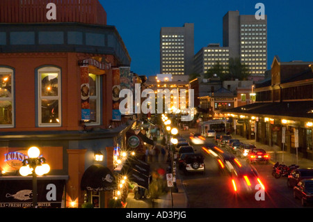 Vita notturna in Byward Market, Ottawa in Canada Foto Stock