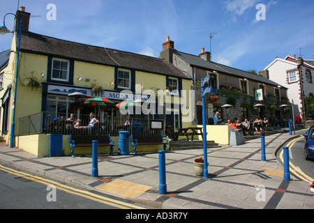 Pittoreschi pub a Saundersfoot, Pembrokeshire, Galles del Sud Foto Stock