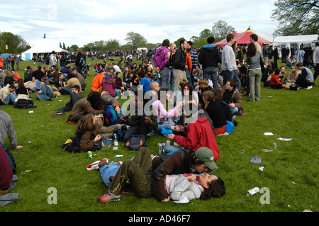 I giovani a free festival di cannabis Brockwell Park Brixton Londra Inghilterra REGNO UNITO Foto Stock