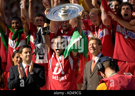 VfB Stuttgart Bundesliga Campione 2007, Stoccarda, Baden-Wuerttemberg, Germania Foto Stock