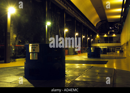 Turbine Hall, Hydro-Electric power station Foto Stock