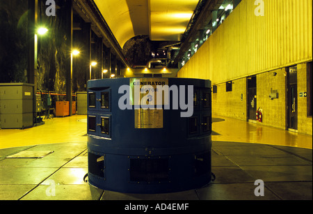 Turbine Hall, Hydro-Electric power station Foto Stock