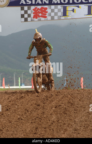 Il motocross moto racing Foto Stock