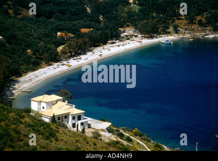 Corfu Grecia Spiaggia Kerasia Foto Stock