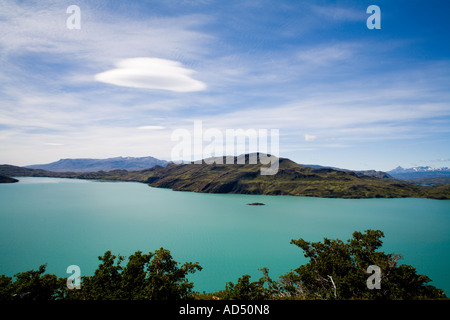 Nube lenticolare Lago Nordenskjold Foto Stock