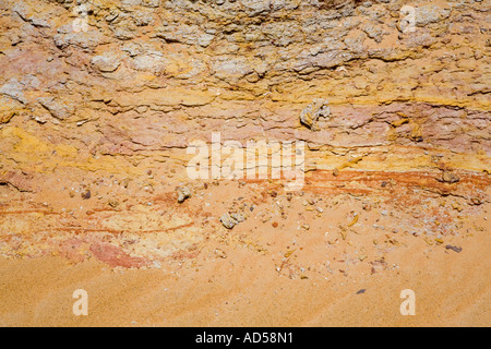 Close up di deserto di roccia. Gilf Kebir, deserto del Sahara. L'Egitto. Foto Stock