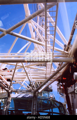 All'interno il British Airways London Eye, England, Regno Unito Foto Stock