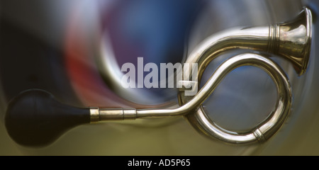 Auto d'epoca, avvisatore acustico Foto Stock