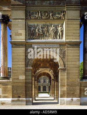 FR - PARIS: Arc de triomphe du Carrousel Foto Stock