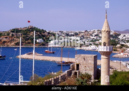 Bodrum Harbour Porto Bodrum Turchia Asia Foto Stock