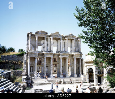 Biblioteca di Celso 117ad Efeso Turchia Asia Foto Stock