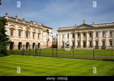 Scuole di vecchio edificio e Senate House Cambridge Inghilterra England Foto Stock