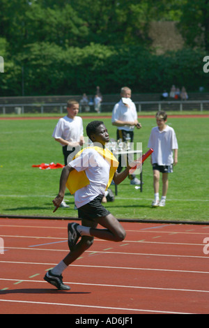 Scuola di sport giorno REGNO UNITO Foto Stock