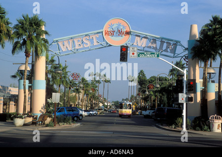 West arco trionfale, Main Street, Città Vecchia, Scottsdale, Arizona Foto Stock