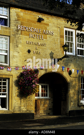 Redesdale Arms Hotel, Moreton-in-Marsh, Gloucestershire, England, Regno Unito Foto Stock