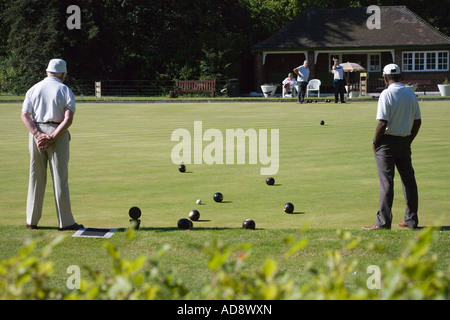 Bowling Green Battersea Park London Inghilterra England Foto Stock