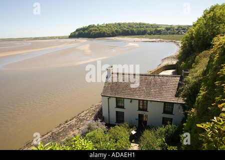 Carmarthenshire Galles Carmarthen Laugharne Boathouse Dylan Thomas home Foto Stock