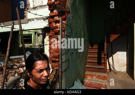 Alloggiamento delle vittime dello tsunami sulla costa sud Foto Stock
