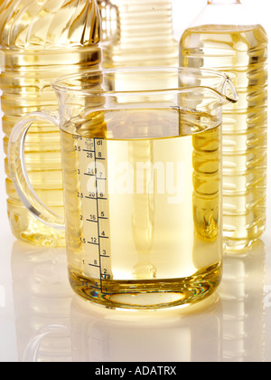 Selezione di oli di cottura Foto Stock