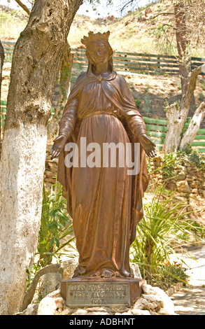 Vergine Maria statua a Meryemana, casa della Vergine Maria luogo di pellegrinaggio, Turchia Foto Stock