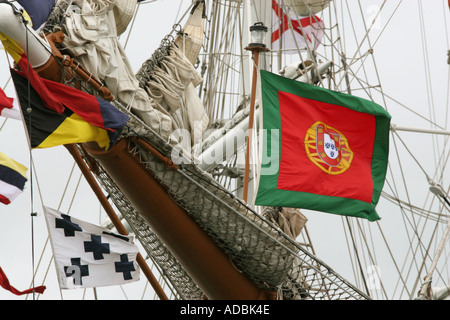 Trafalgar 200 celebrazioni e flotta internazionale di revisione e il Festival internazionale del mare Portsmouth Inghilterra Regno Unito 2005 Foto Stock