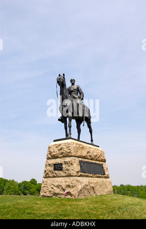Memoriale di unione del Comandante in capo il Maggiore Generale George Meade Foto Stock
