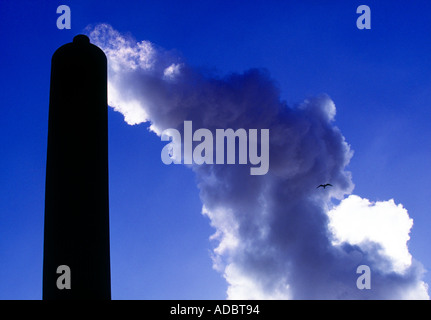 Pila di fumo Foto Stock