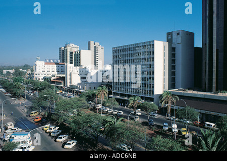 Kenyatta Avenue Nairobi Kenya Africa orientale Foto Stock