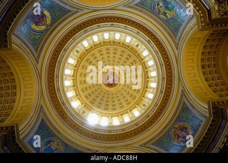 Lo State Capitol Building a Madison Wisconsin WI Foto Stock