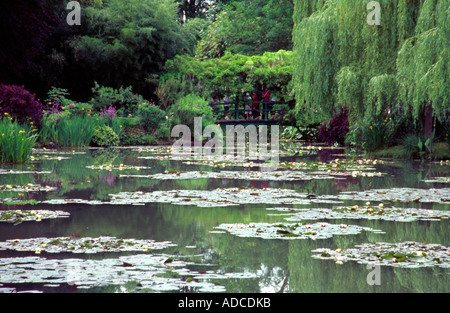 Di Monet giardino a Giverny nel nord della Francia Foto Stock