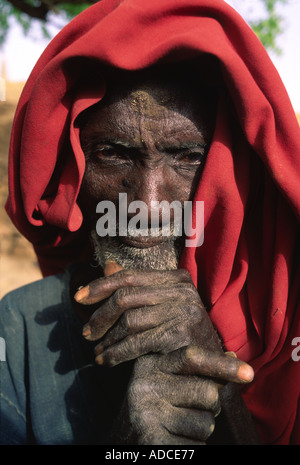 Villaggio sambuco Tougoume Mali Foto Stock