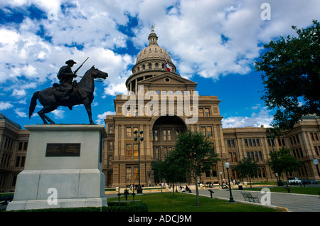 Austin Texas Usa State Capitol Building Texas Ranger statua Foto Stock